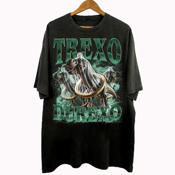 Vintage 90s Bootleg Style T-rexo Durexo T-shirt, Trexo Durexo