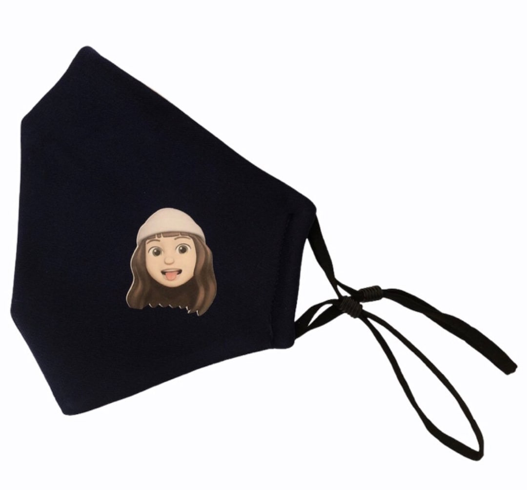 BITMOJI Face Mask Personalized Emoji for Women Face Mask for Etsy