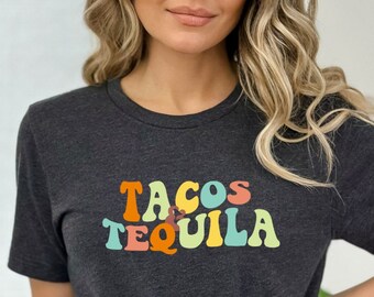 Camiseta de tacos y tequila, camiseta Cinco De Drinko, camiseta Cinco De Mayo, camiseta divertida para beber, camiseta de fiesta, camiseta mexicana, camiseta de fiesta