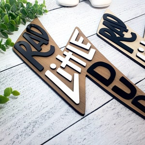 Rad Little Dude Pennant Flag – 15x11 Inch Linen Hanging Banner For Boys Room, Checkerboard Nursery Decor, Cool Retro Gift