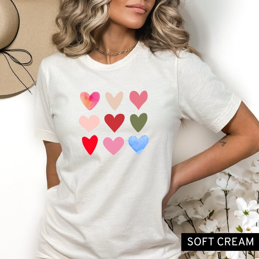 Romantic Heart Print T-Shirt main image 0