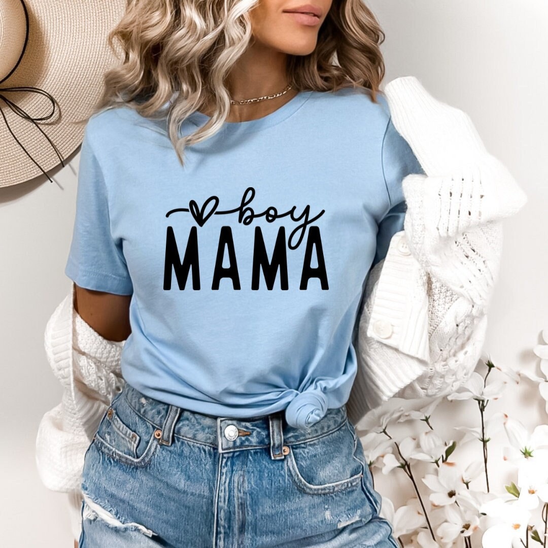 Printed Boy Mama Tshirt, Boy Mama Shirt, Mom of Boys, I Love My Boys