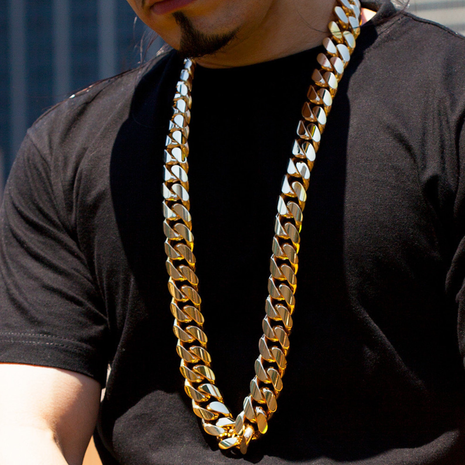 18MM Wide 1 Kilo gm Miami Cuban Link Choker Chain 18k Gold Etsy