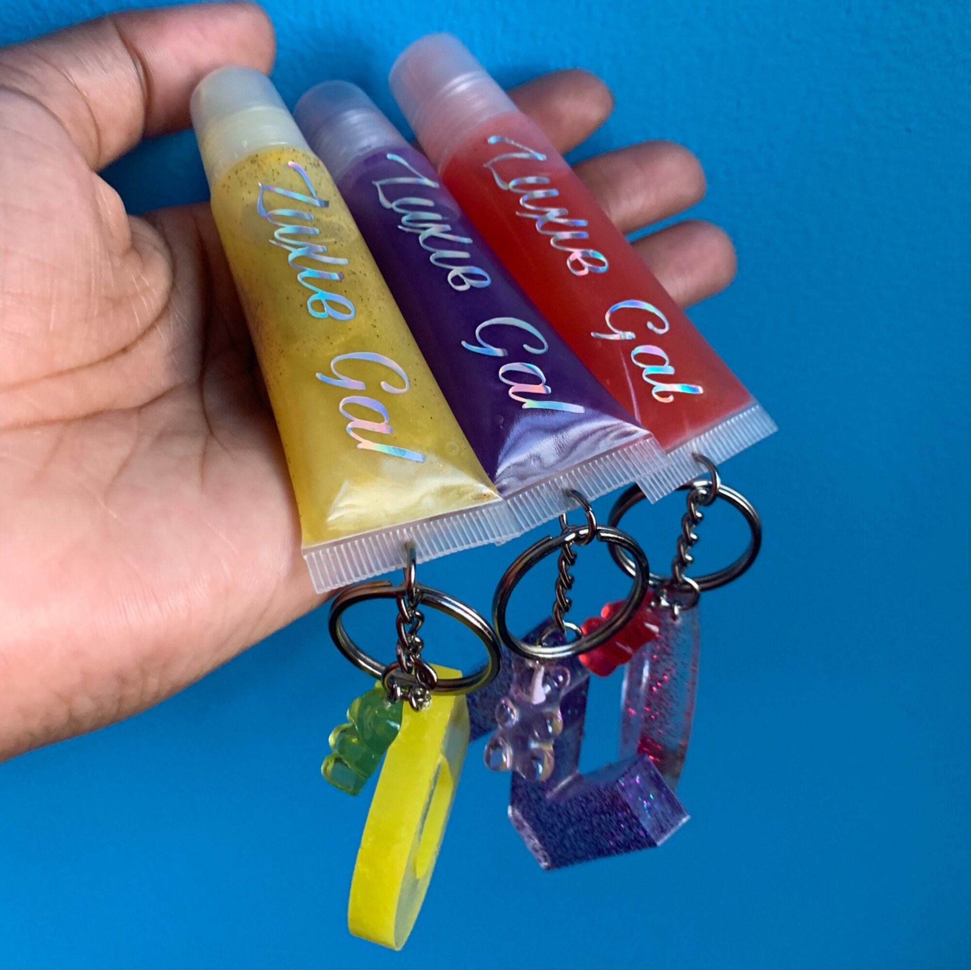 Lip Gloss Keychain Etsy