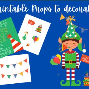 Elf Birthday Bundle! Printable INSTANT DOWNLOAD- Birthday Treasure Hunt ...
