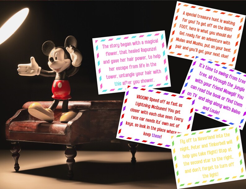 Disney Trip Reveal Scavenger / Treasure Hunt 24 Clues Etsy Disney Trip Reveal Scavenger / Treasure Hunt 24 Clues Etsy