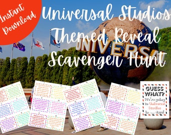 Universal Studios Trip Reveal Scavenger Hunt: 24 Clues (PDF)