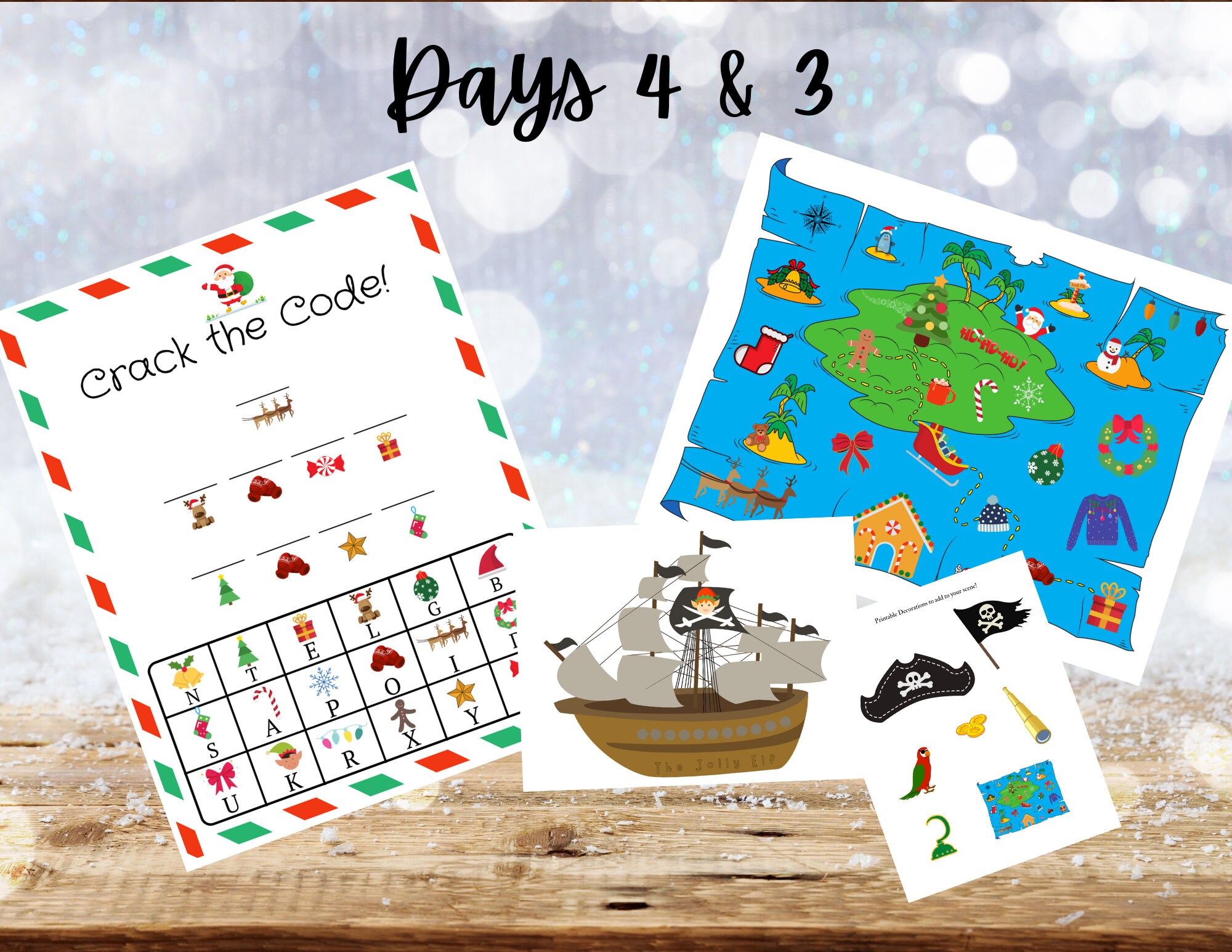 ELF Countdown to Christmas Printable INSTANT DOWNLOAD 10 Etsy