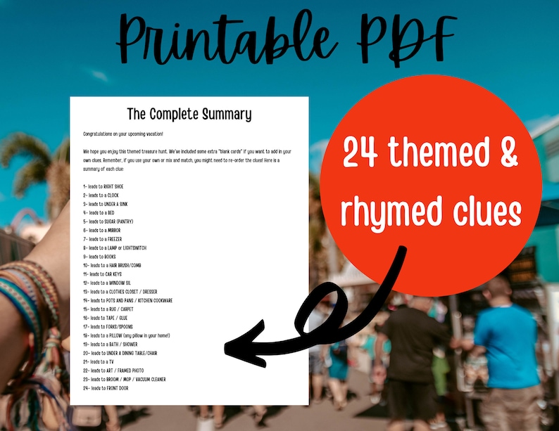 Universal Studios Trip Reveal Scavenger Hunt: 24 Clues (PDF) image 2