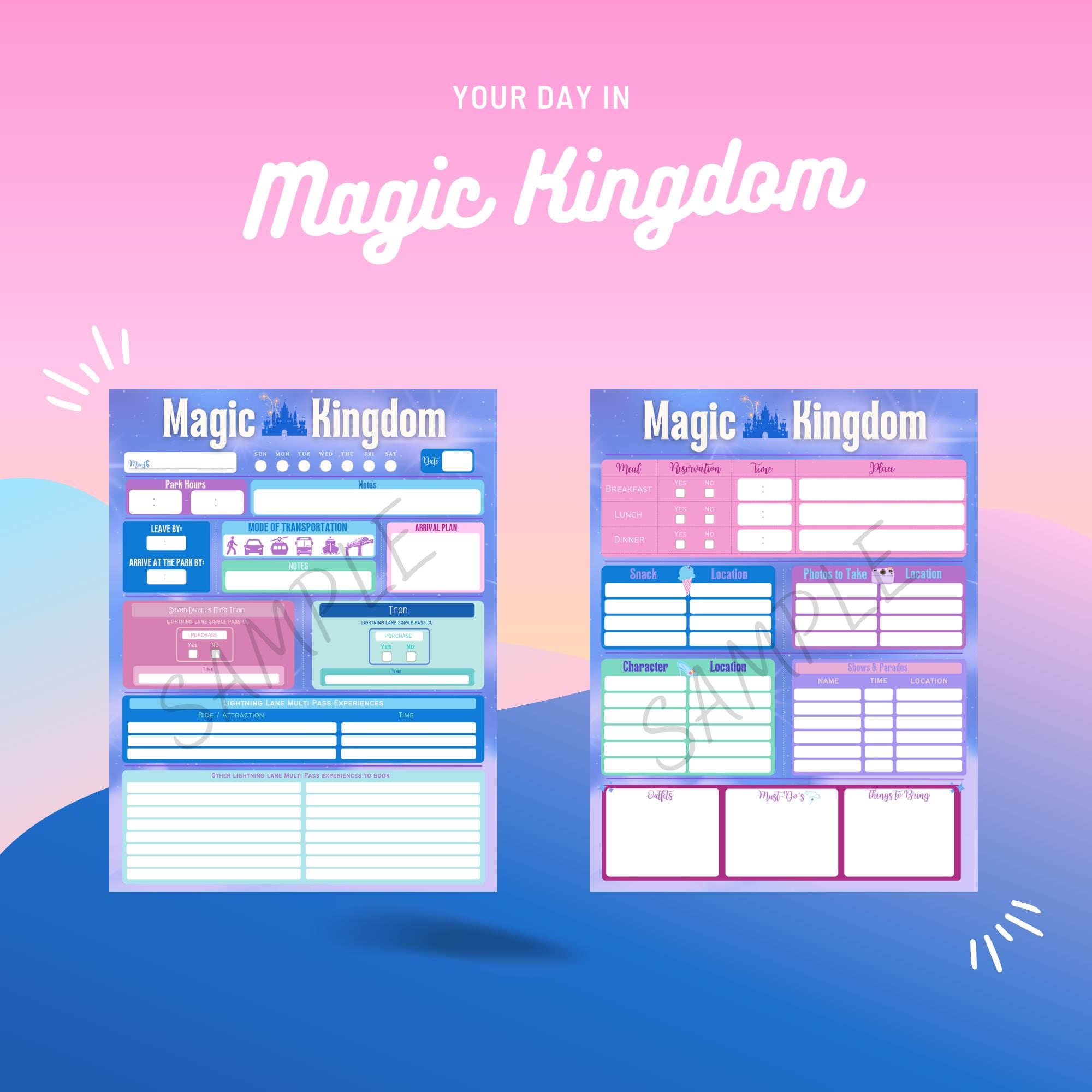 Lightning Lane Productivity Planner Printable Kit
