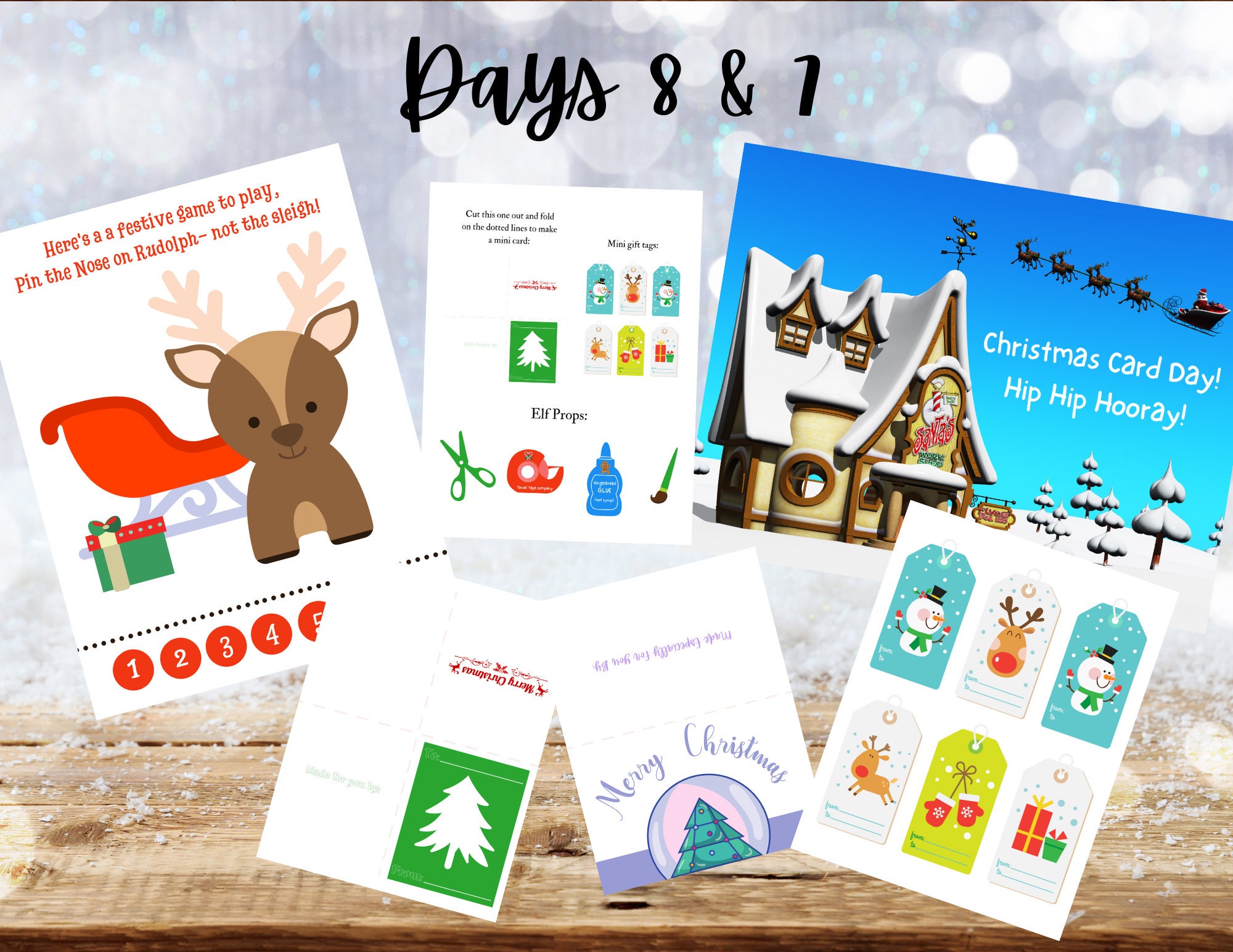ELF Countdown to Christmas Printable INSTANT DOWNLOAD 10 Etsy