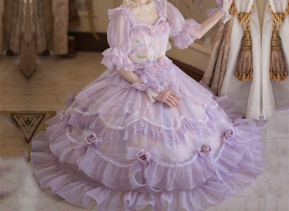 Purple Lolita Dress Princess Lolita Dress Cosplay Costume - Etsy