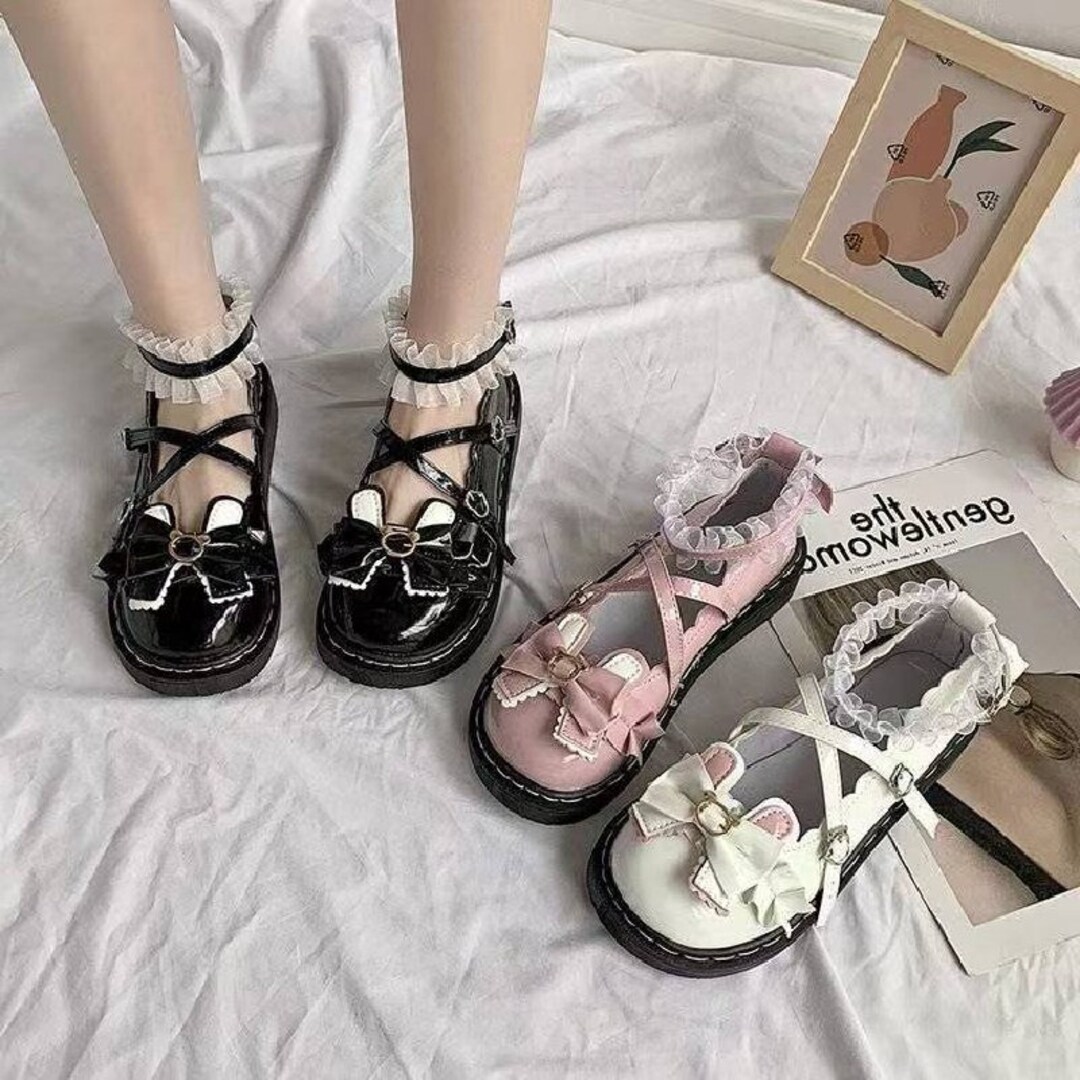 Kawaii Lolita Shoes Mary Jane Platform Shoes Cosplay Lolita - Etsy Singapore