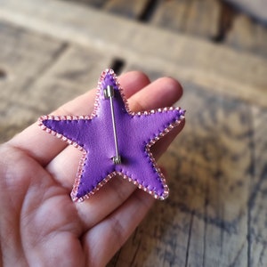 Beaded Star Brooch, Colorful Star Pin, Embroidered Jewelry, Exclusive Brooch, Mother's Day Gift, Summer Accessory, Gift For Jewelry Lover image 7