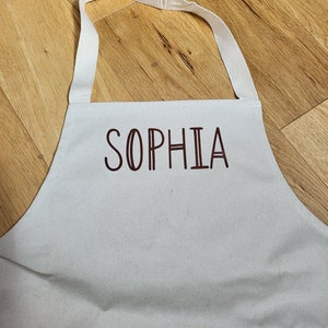 Childs Personalised Apron, Large name, Large letters, Large font, Star Baker, baking set, present, cooking, baking, role play, Christmas image 2