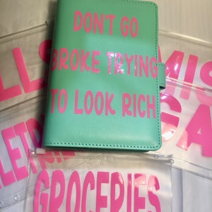 Budget planner with envelopes