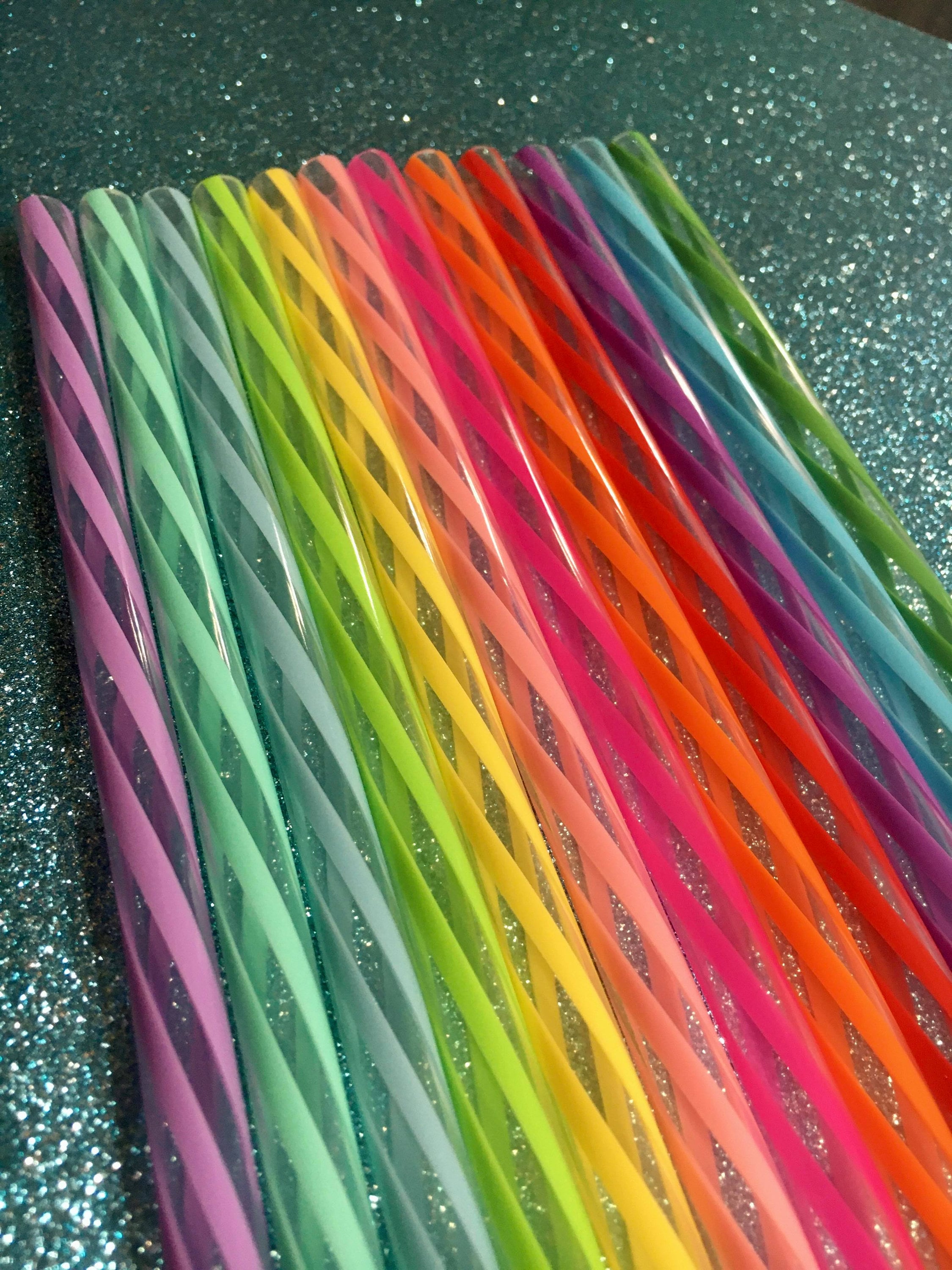 11in Colorful Straws Accessories - Etsy