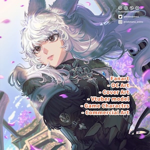 LeslieVernon - Pro Anime Commission/FFXIV/Genshin/Fanart/Furry/DND/Vtuber/Character Sheet/Avatar