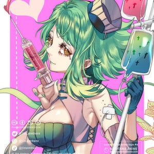 Jin Amber - Pro Anime Commission/FFXIV/Genshin/Fanart/DND/Furry/Vtuber/Karta Postaci/Awatar