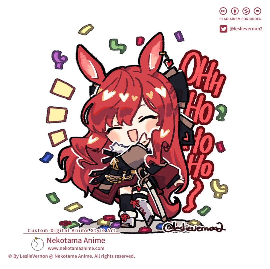 Custom Chibi anime style and chibi stickers Art Commission