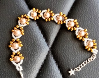 Gold Pearls & Beads Bracelet