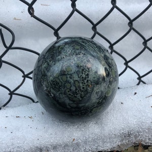 Large Kambaba Jasper Sphere, Kambaba Sphere, Kabamba Jasper Ball