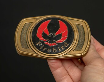 Vintage Pontiac Trans-Am Firebird Logo Belt Buckle