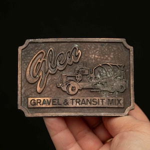 Vintage Glen Gravel & Transit Mix Belt Buckle – Made in Canada