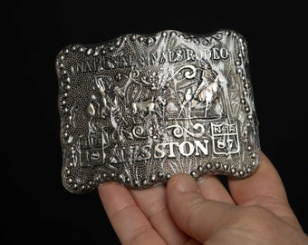 Vintage Hesston NFR 1987 Belt Buckle - NOS National Finals Rodeo