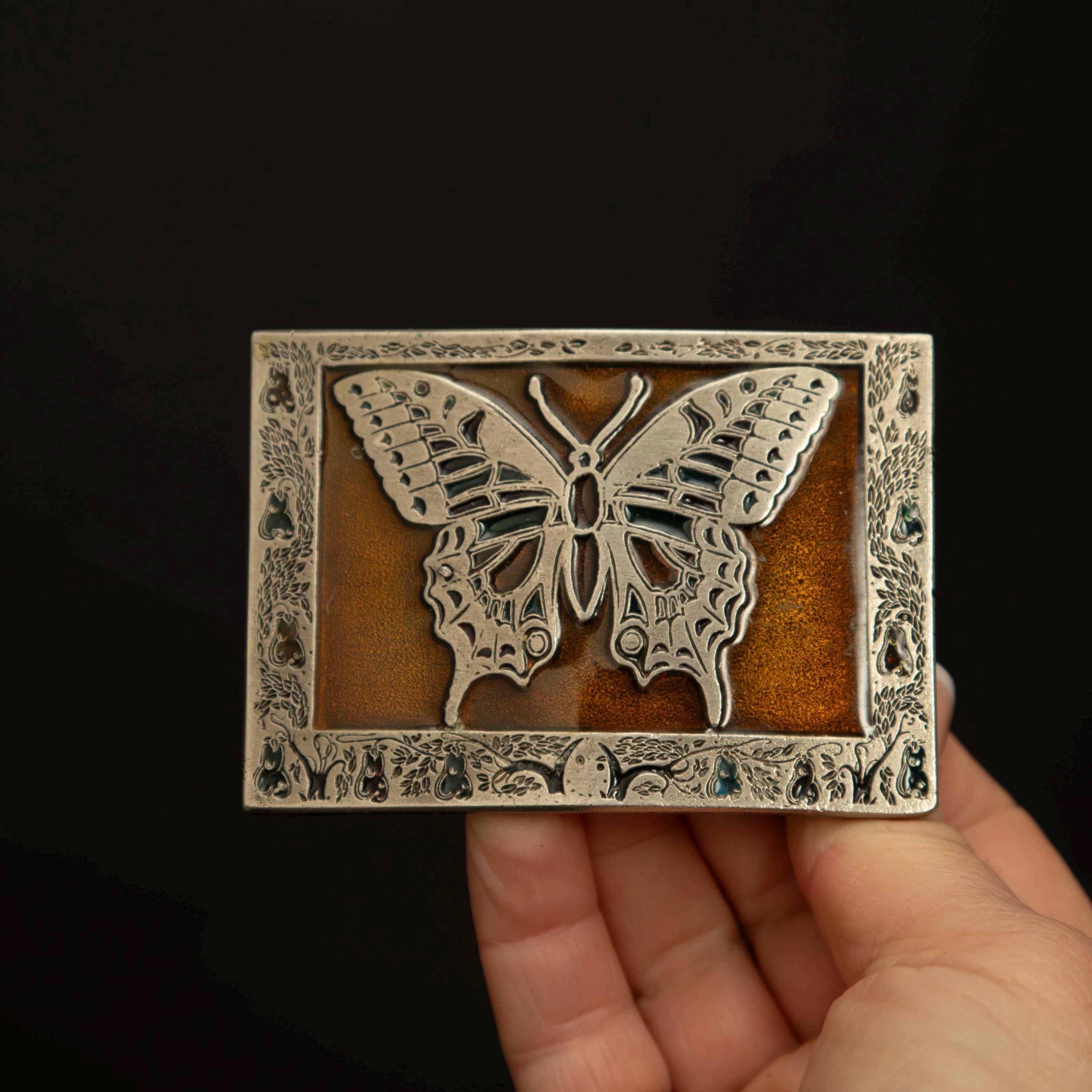 Vintage Butterfly Belt Buckle - Etsy display picture 2