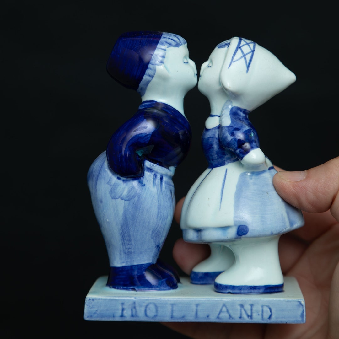 Charming Hand-painted Delfts Blauw Figurine - No. 633: Dutch Boy and ...