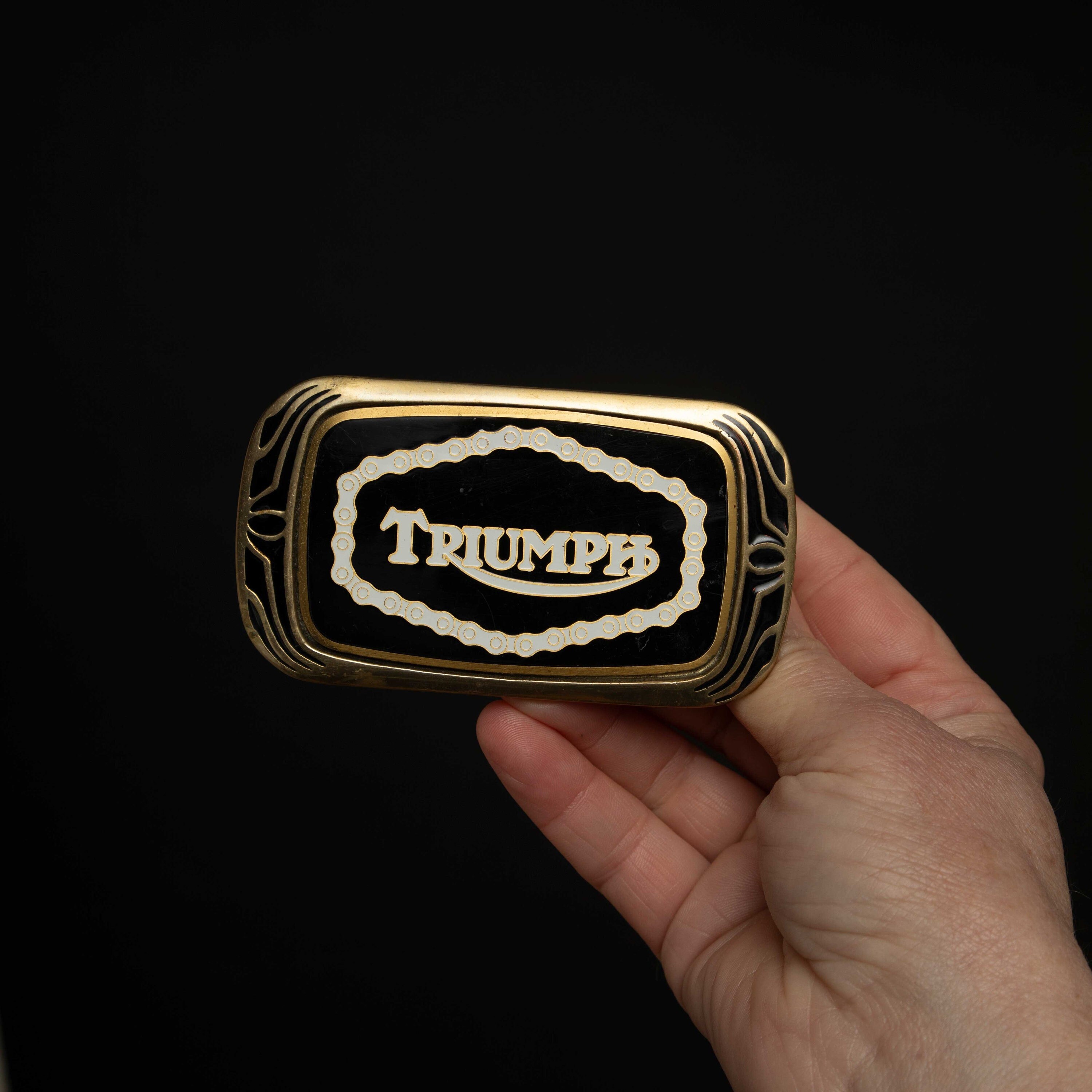 Triumph belt buckle discount