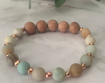 Beaded Bracelet, Essential Oil Diffuser Bracelet, Essential Oil Gift, Beaded Stretch Bracelet, Women’s Bracelet, Gift for Her, Jewelry Gift