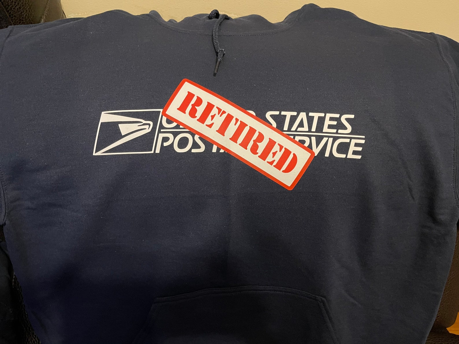 Retired USPS Pull Over Hoodie | Etsy