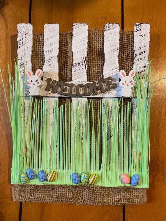 Easter welcome sign, Spring welcome sign