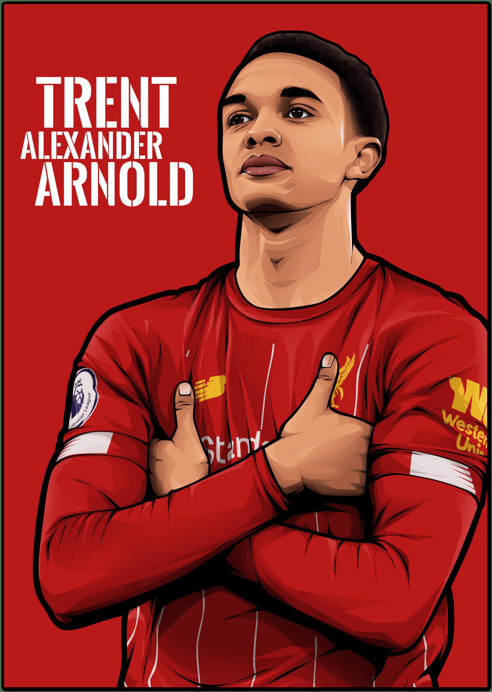 Liverpool Trent Alexander Arnold Poster Art Print Etsy