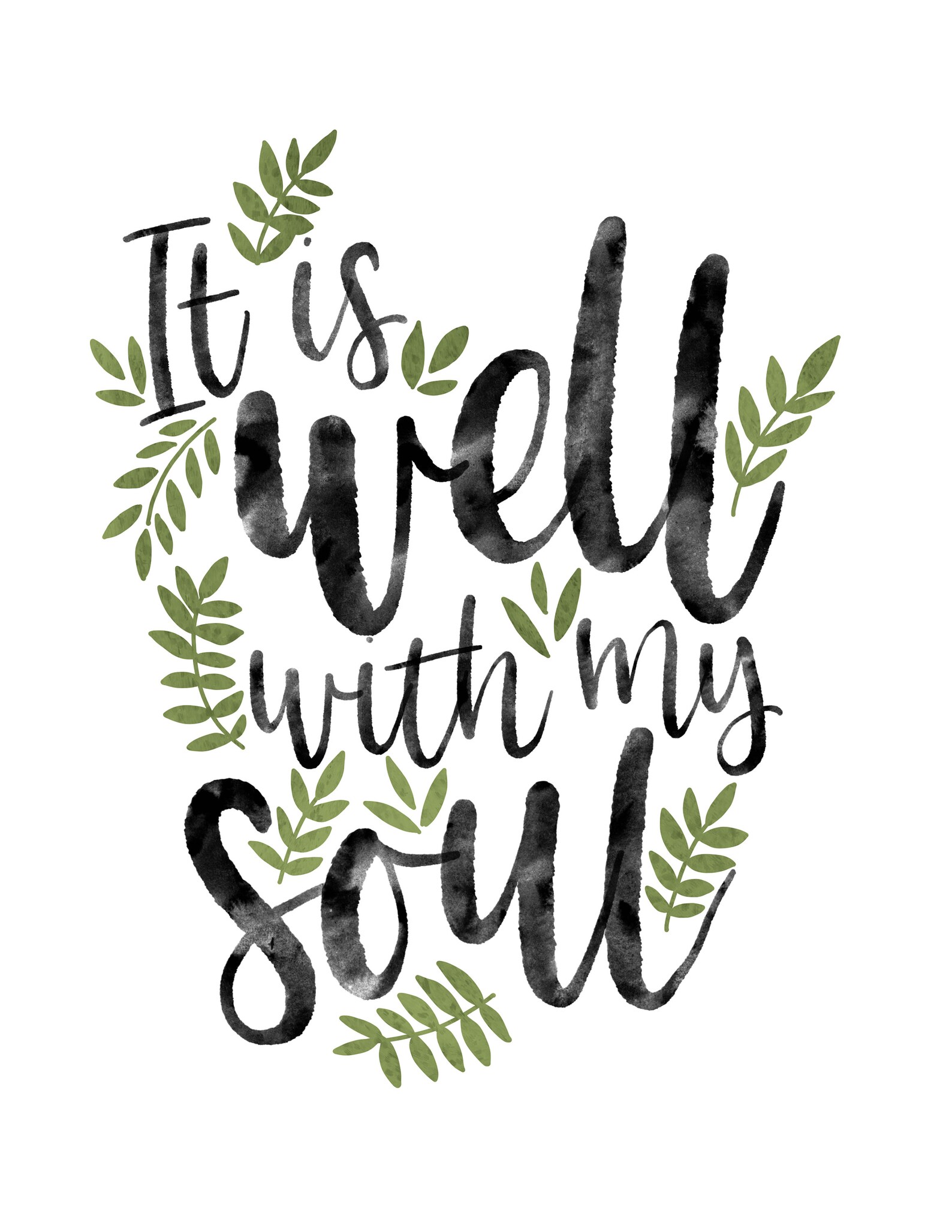 It is Well Printable Bible Verse Printable Scripture | Etsy
