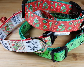 grinch dog collar