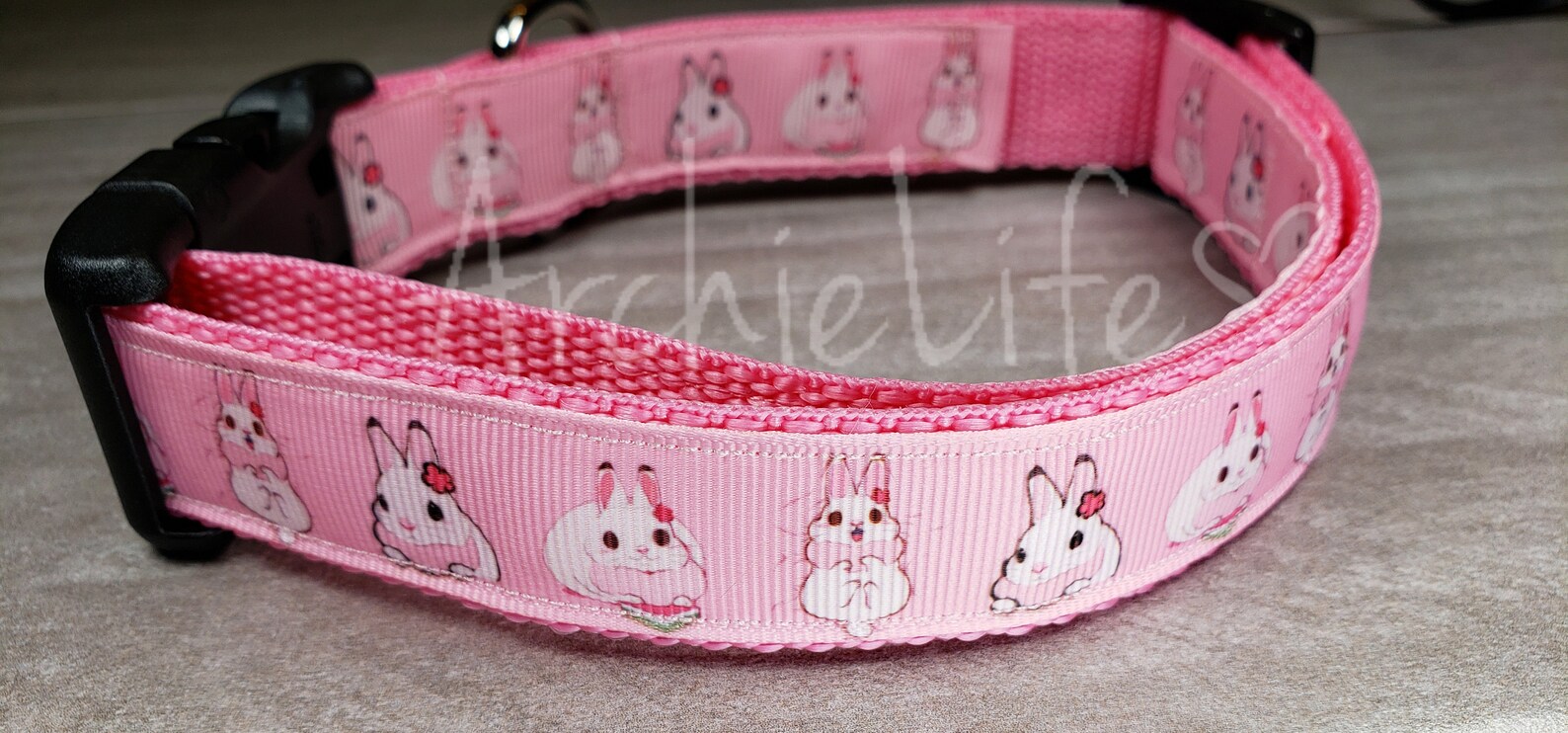The Pink Bunny Collar Etsy
