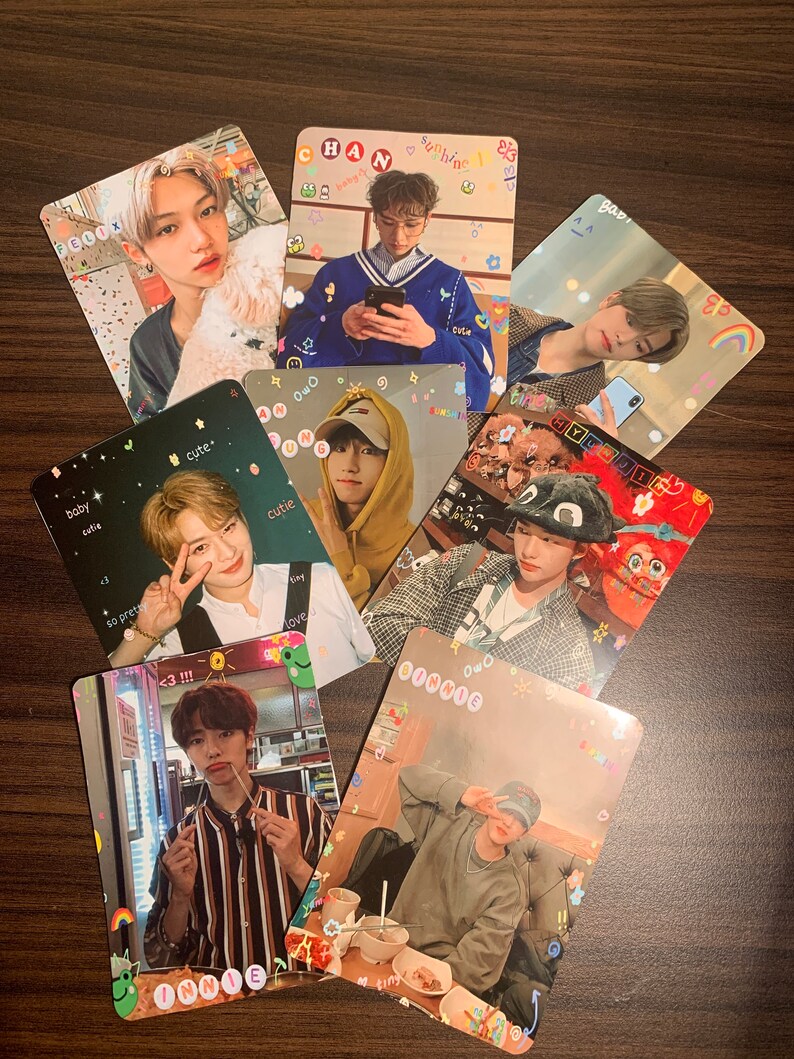 Custom Made Cute Edited Straykids Photocards Etsy