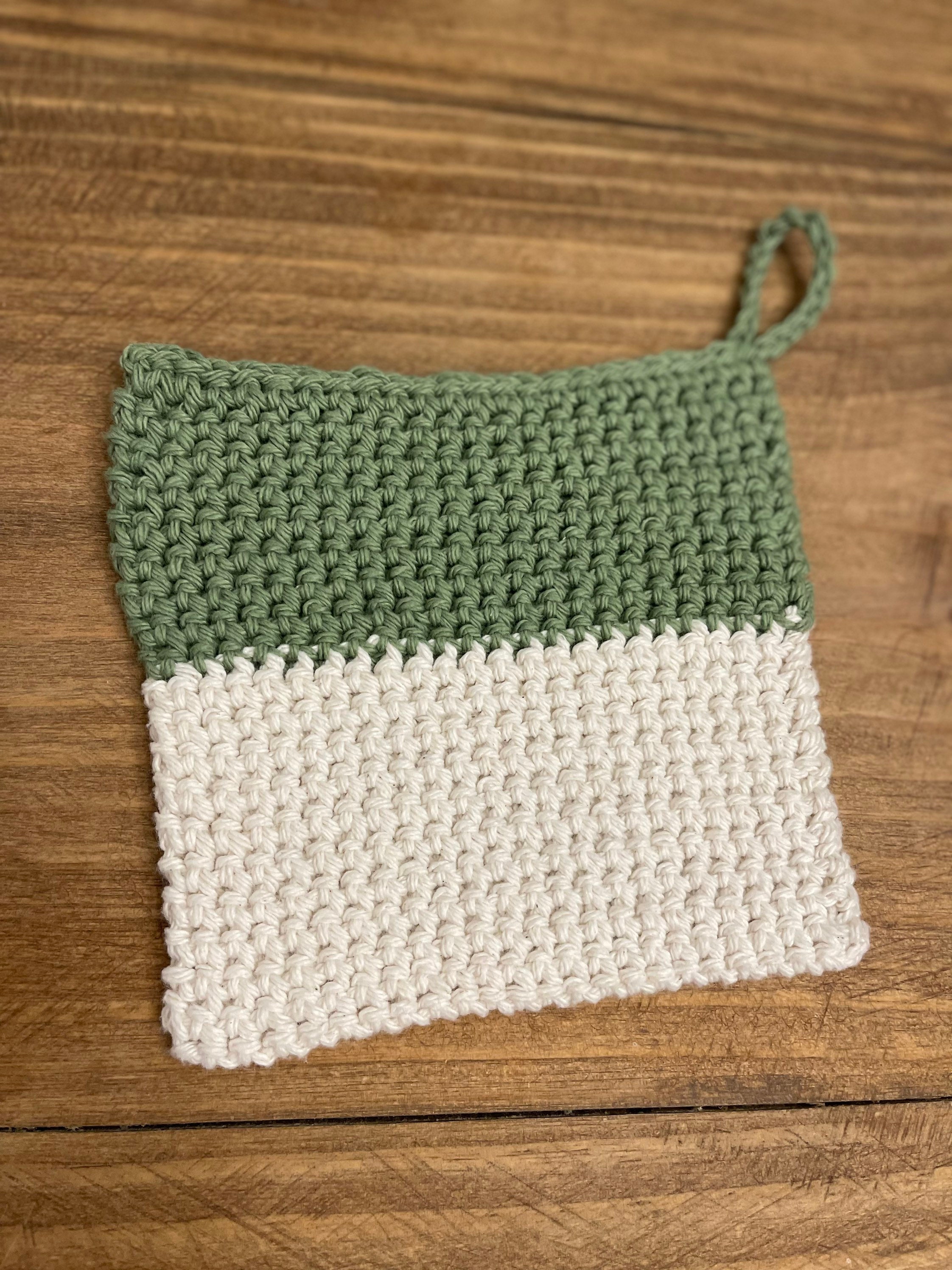 Crochet Pot Holders Thick Cotton Yarn Pot Holders Etsy