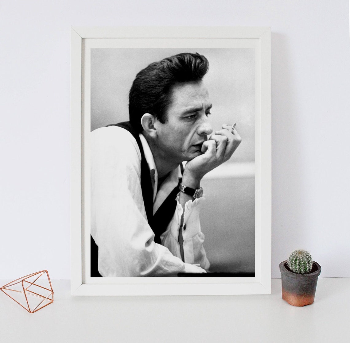 Johnny Cash Music Poster Canvas Wall Art Home Decor For Living Etsy