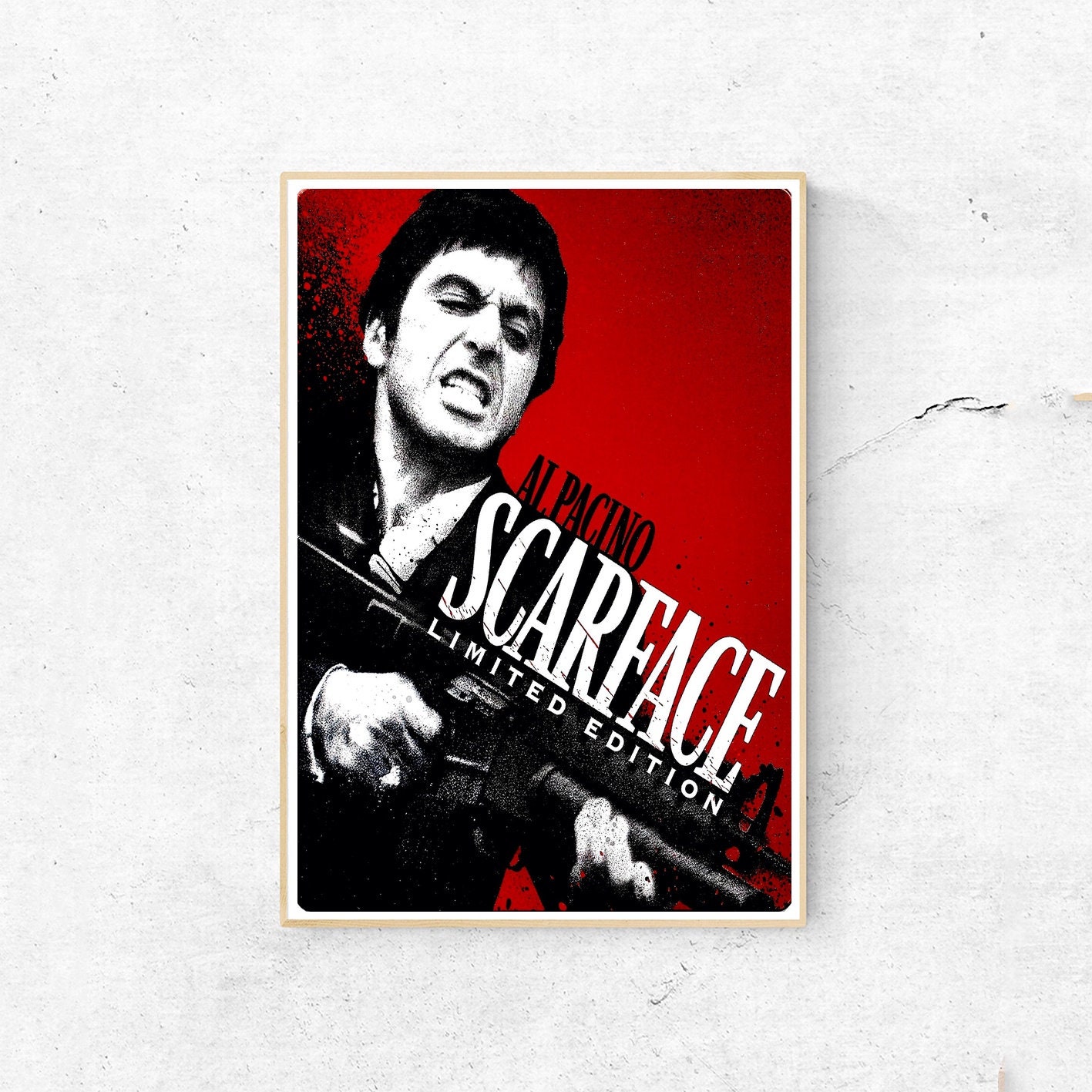 Al Pacino Scarface Movie Poster Canvas Wall Art Home Decor For | Etsy