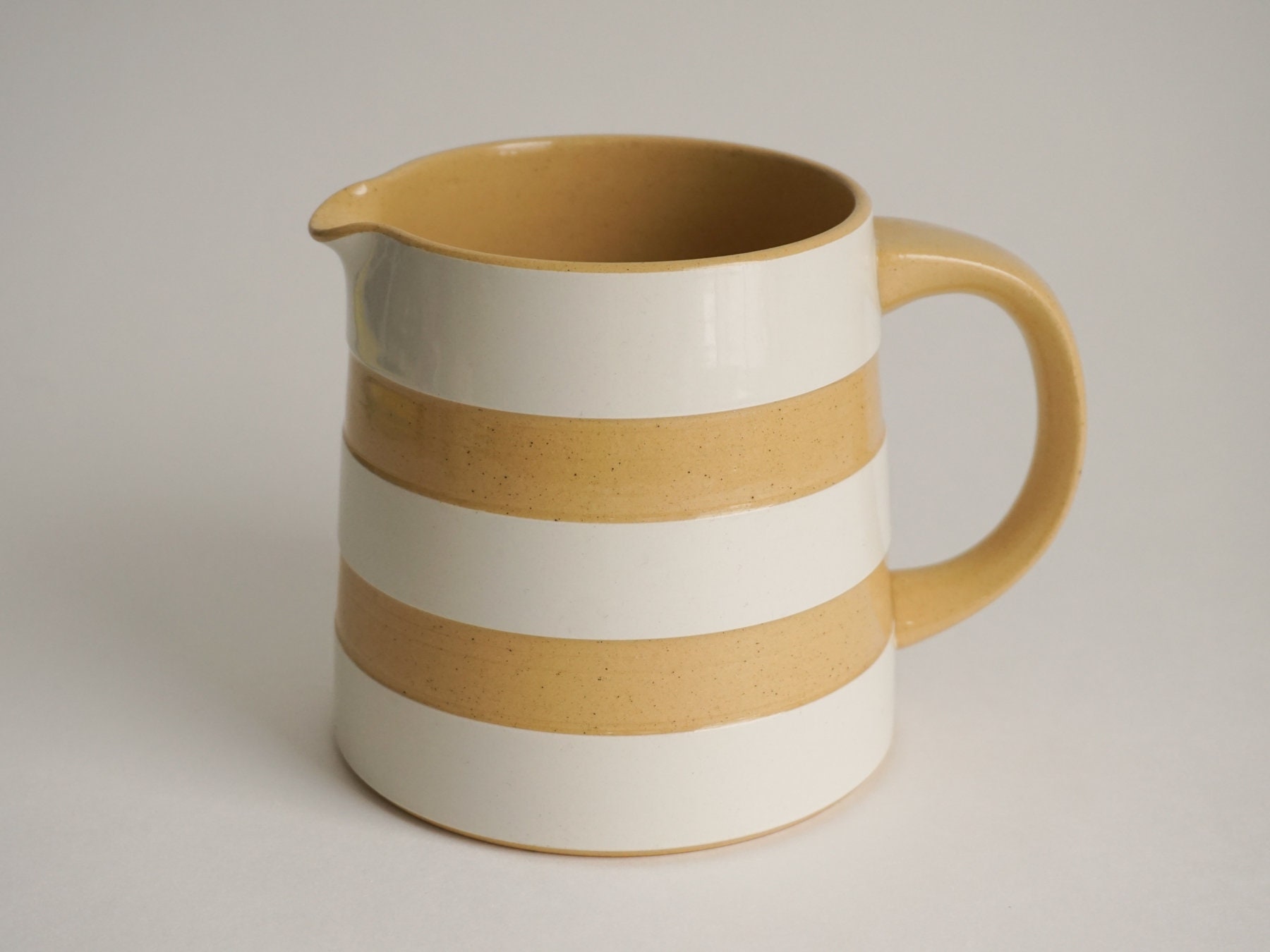 60s 70s Cornishware Creamer Jug Cornish Ware Tea Set Milk Etsy