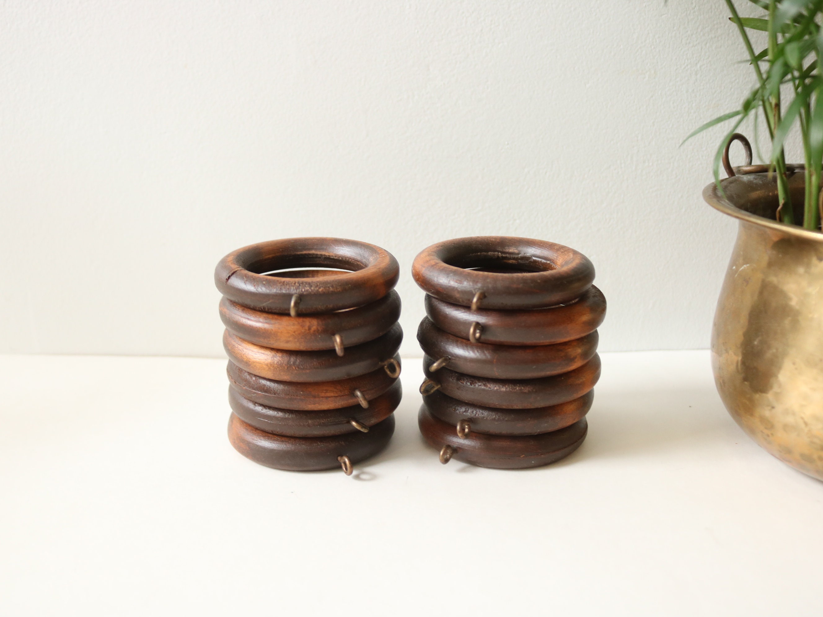 Stained Wood Drapery Rings – The Pep Line