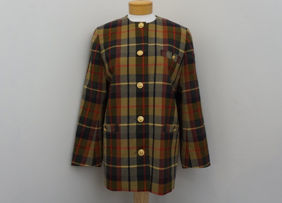 1980s Avoca Wool Tartan Plaid Coat | Plaid Tartan