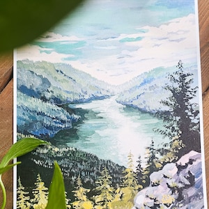 Art print of Storm King over Lake Crescent image 1