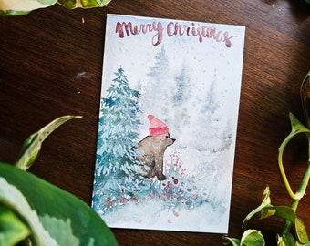 Hand Painted Christmas Greeting Cards