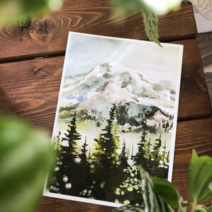Impressão artística do Monte Rainier