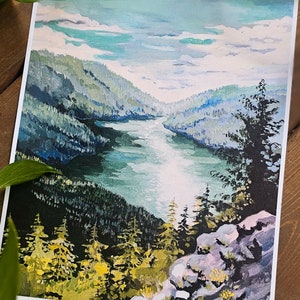 Art print of Storm King over Lake Crescent image 2